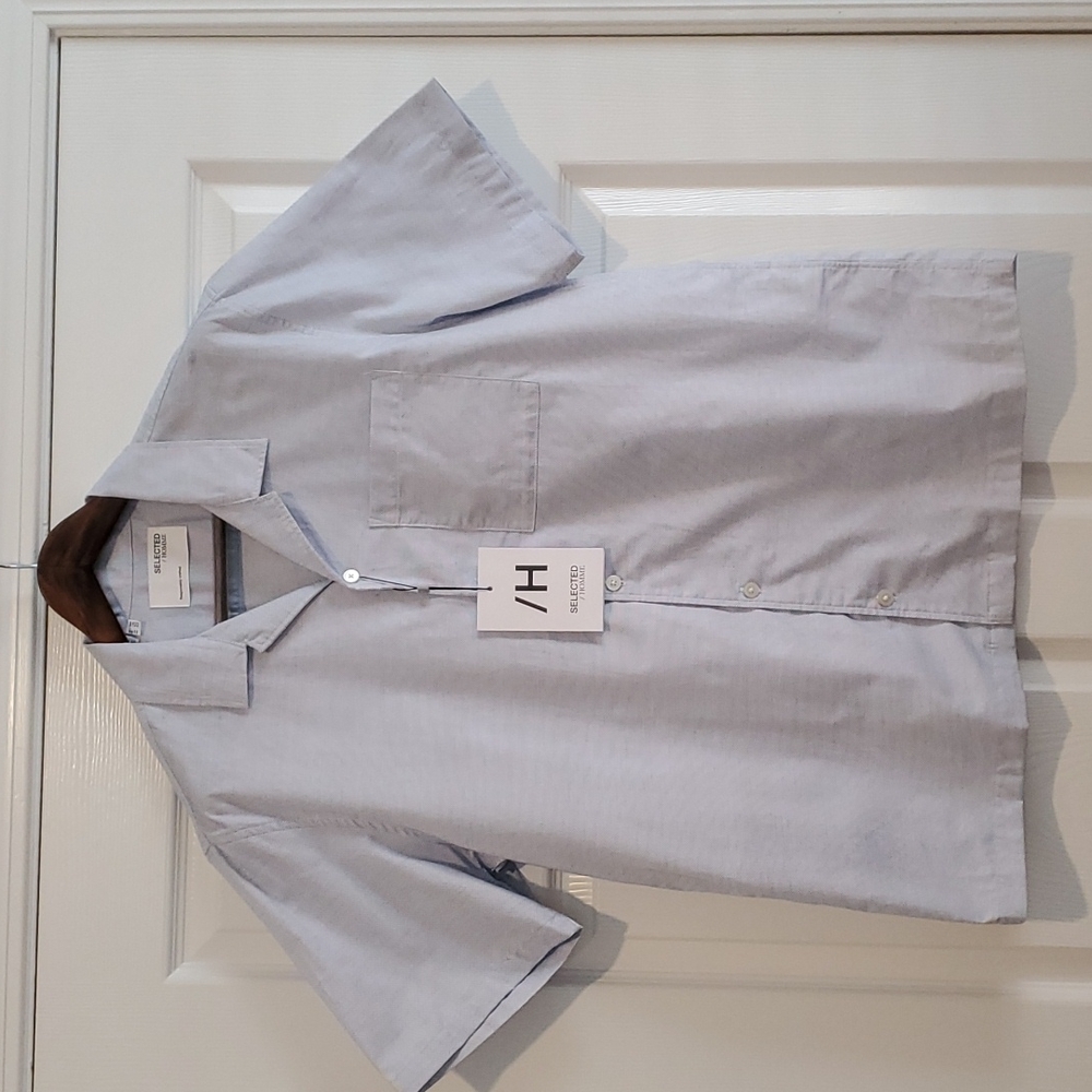 NWT Selected Homme Short Sleeve Button Down